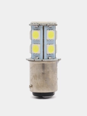 Лампа 12В стоп-сигнала (двухконтактная 1157 BAY15D, 13 белых LED диодов в цоколе)