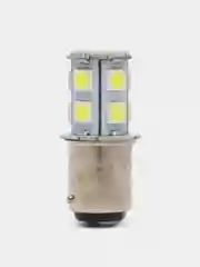 Лампа 12В стоп-сигнала (двухконтактная 1157 BAY15D, 13 белых LED диодов в цоколе)