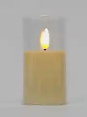 Желтый свеча светодиодная  мерцающая  с батарейками