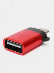 Красный otg переходник с Type-C на USB, переходник для телефона, macbook, флешки