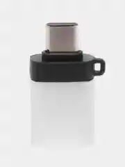 Серебряный otg переходник с Type-C на USB, переходник для телефона, macbook, флешки