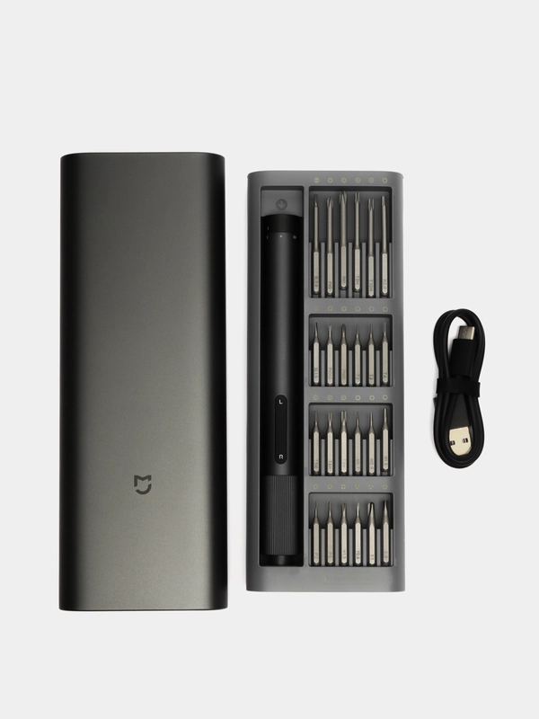 Аккумуляторная отвертка Xiaomi Mijia Electric Screwdriver с насадками 24 в 1 электрическая