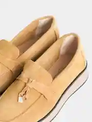 Оливковый лоферы женские