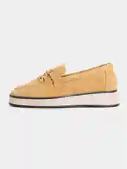 Оливковый лоферы женские