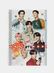 Алый блокнот k-pop BTS, несколько видов