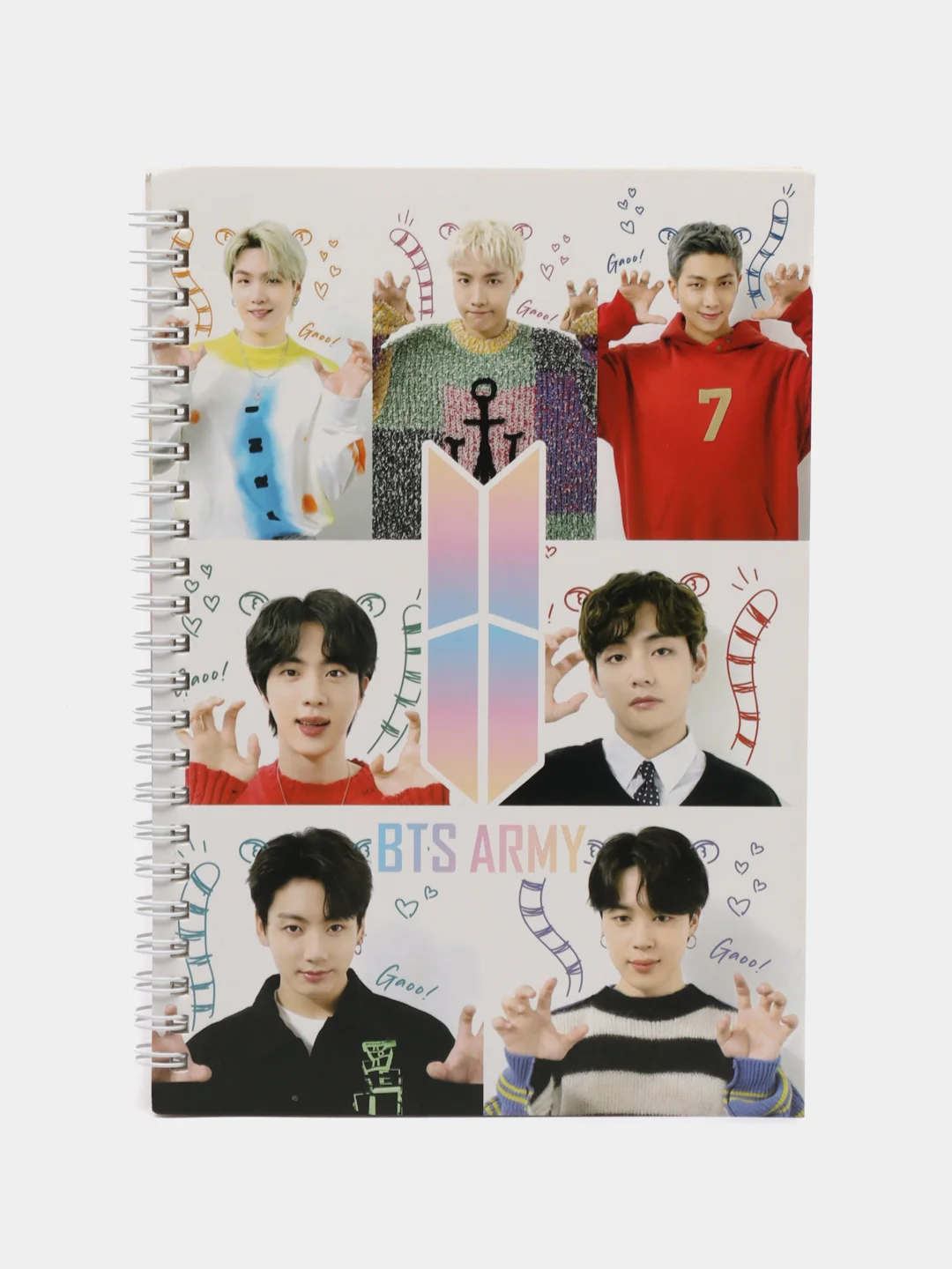 Багровый блокнот k-pop BTS, несколько видов