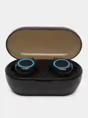 Черный беспроводные наушники сенсорные TWS, с микрофоном, Bluetooth, спортивные