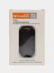 Черный беспроводные наушники сенсорные TWS, с микрофоном, Bluetooth, спортивные
