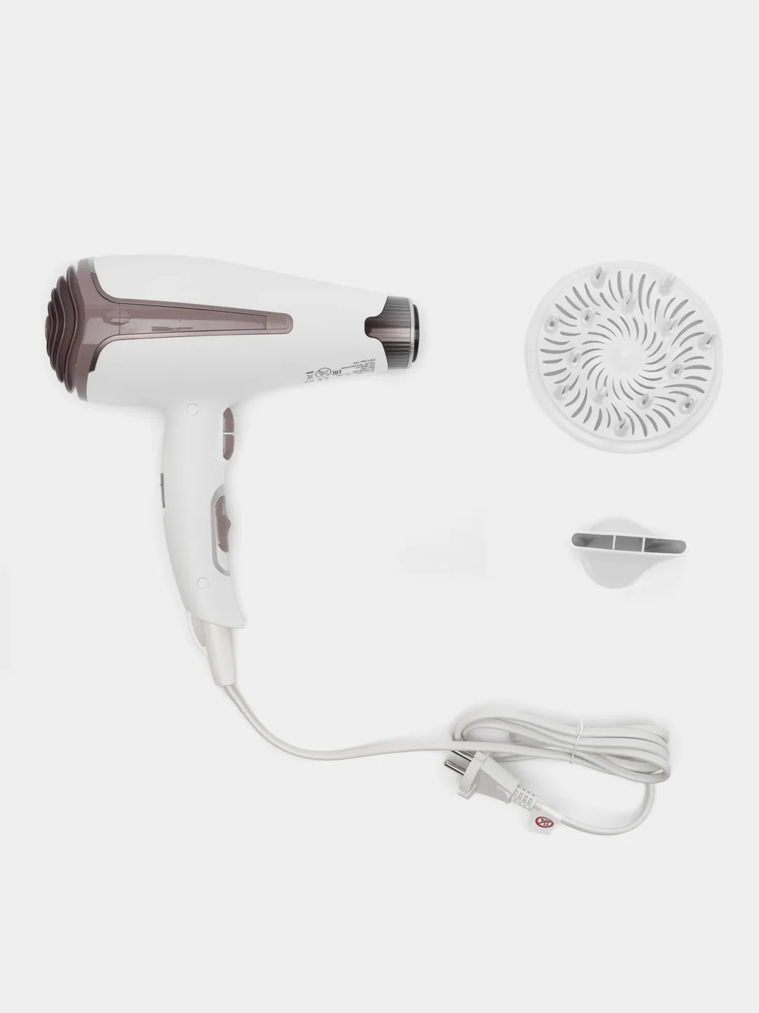 Фен Rowenta CV7930F0, 2300Вт, белый и розовый