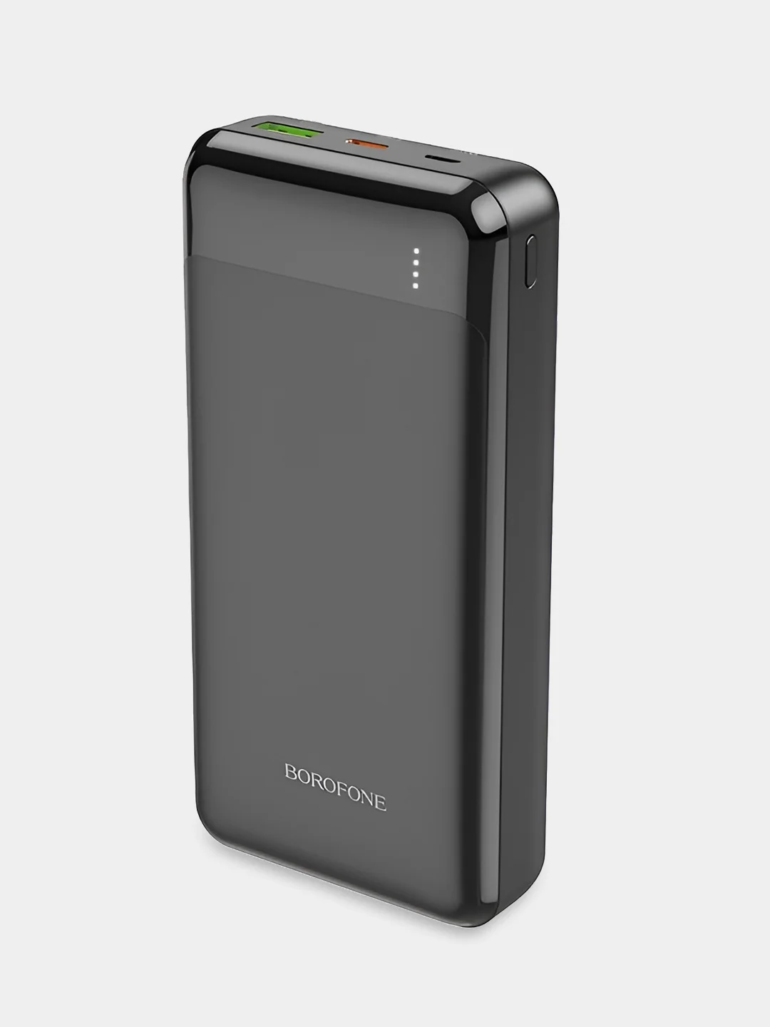 Черный повербанк 20000mAh портативный внешний аккумулятор