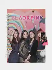Аметистовый блокнот k-pop Black Pink на спирали с замком, несколько видов
