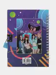 Бежевый блокнот k-pop Black Pink на спирали с замком, несколько видов