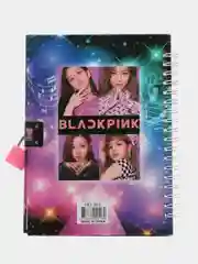 Багровый блокнот k-pop Black Pink на спирали с замком, несколько видов
