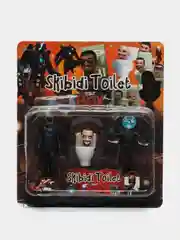 Черный скибиди туалет набор фигурок 3 штуки