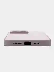 Багровый силиконовый чехол на iPhone 14, 14 Plus, 14 Pro, 14 Pro Max, со стеклянной панелью