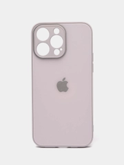 Силиконовый чехол на iPhone 14, 14 Plus, 14 Pro, 14 Pro Max, со стеклянной панелью
