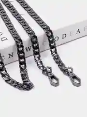 Цепочка для сумки с фигурным карабином, 120 см, цепь 4 цвета