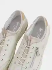 Белый кеды женские Rieker из натуральной кожи