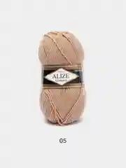 Бежевый пряжа Alize Lanagold, 49% шерсть, 51% акрил, 100 г, 240 м