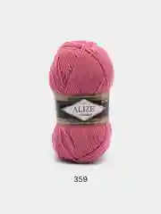 Коралловый пряжа Alize Lanagold, 49% шерсть, 51% акрил, 100 г, 240 м