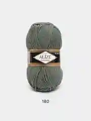 Лесной зеленый пряжа Alize Lanagold, 49% шерсть, 51% акрил, 100 г, 240 м