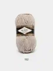 Светло-бежевый пряжа Alize Lanagold, 49% шерсть, 51% акрил, 100 г, 240 м