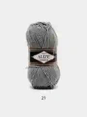 Серый пряжа Alize Lanagold, 49% шерсть, 51% акрил, 100 г, 240 м
