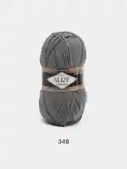 Тёмно-серый пряжа Alize Lanagold, 49% шерсть, 51% акрил, 100 г, 240 м