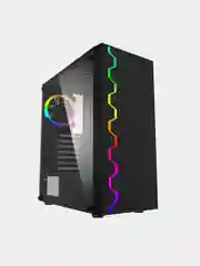 Черный корпус компьютерный GMNG OGC-G100 без БП, ATX 5x120mm