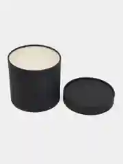 Черный коробка подарочная круглая с крышкой шляпная 16*16 см, 21*21 см
