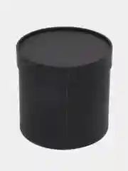 Черный коробка подарочная круглая с крышкой шляпная 16*16 см, 21*21 см