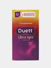 Презервативы DUETT Ultra Light ультратонкие 15 штук