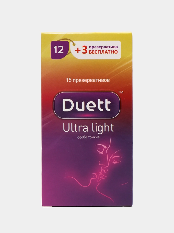 Презервативы DUETT Ultra Light ультратонкие 15 штук