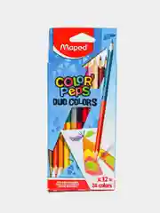 Карандаши двусторонние "ColorPeps Duo" MAPED, 12 шт, 24 цв