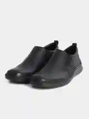 Черный туфли мужские Rieker из натуральной кожи, комфорт
