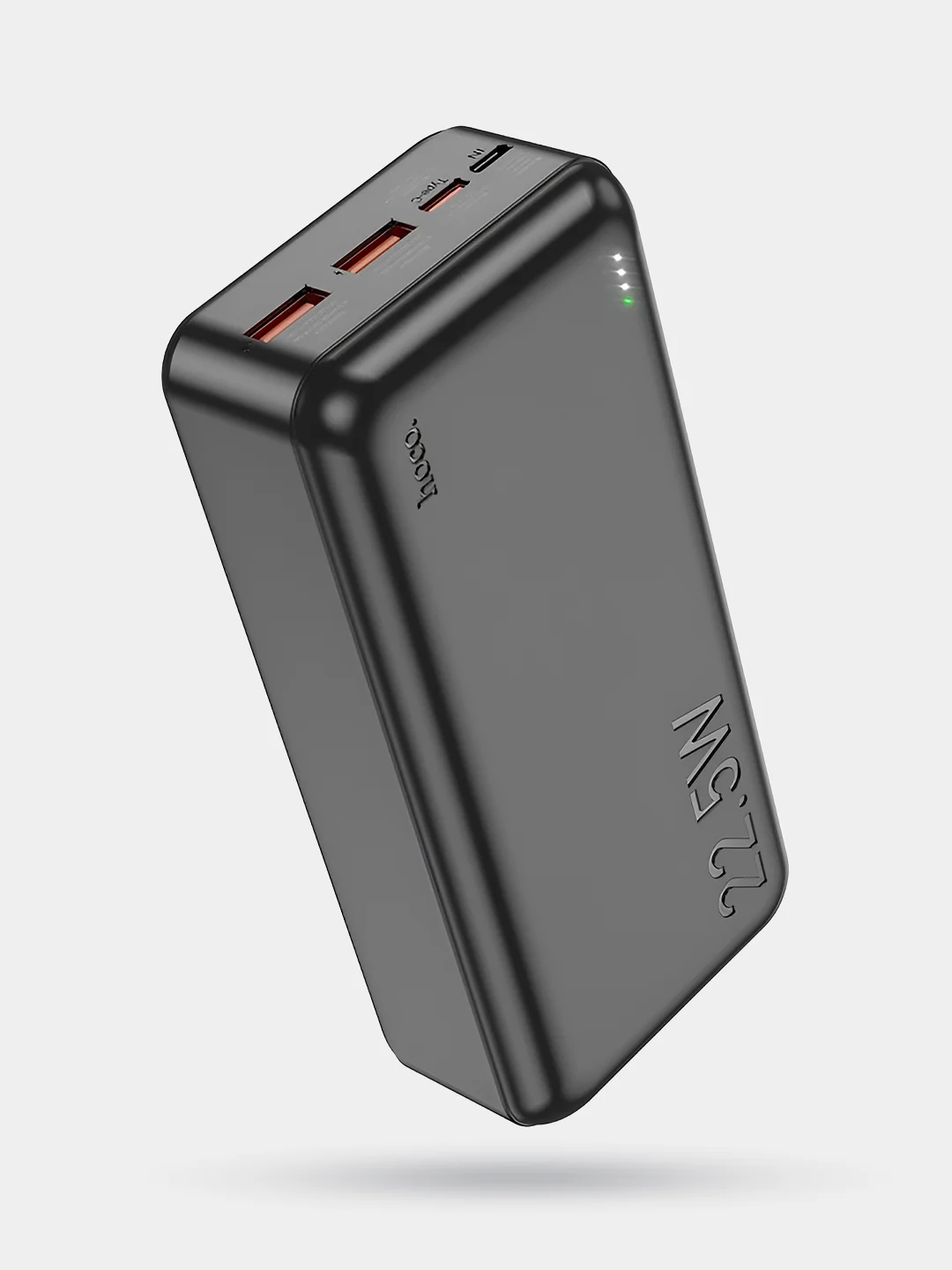 Черный внешний аккумулятор hoco J101B 22.5w QC3.0+PD20W 30000 mah повербанк быстрая зарядка