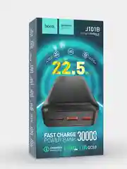 Черный внешний аккумулятор hoco J101B 22.5w QC3.0+PD20W 30000 mah повербанк быстрая зарядка
