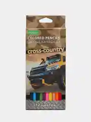 Карандаши цветные ECO "Cross country" Hatber, 12 цветов