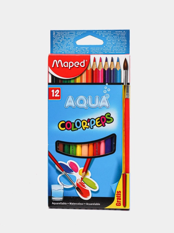 Карандаши акварельные 12 цветов, Maped