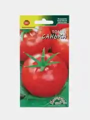 Бордовый семена Томат "Санька" ультраскороспелый, для открытого грунта, низкорослый, без пасынкования