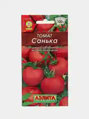 Вишнёвый семена Томат "Санька" ультраскороспелый, для открытого грунта, низкорослый, без пасынкования
