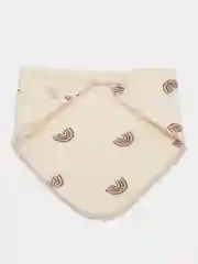 Белый слюнявчик для малышей / Нагрудник хлопковый / платочек для детей ,платок,бандана