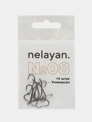 Рыболовные крючки nelayan. серия "Универсал", 10 штук