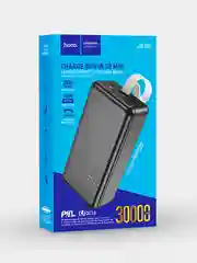 Черный внешний аккумулятор 30000 mAh с быстрой зарядкой Hoco J87B Tacker Power Bank (PD/QC)