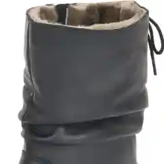 Черный полусапоги зимние женские Remonte, из натуральной кожи, меха