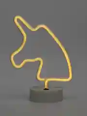 Горчичный светильник неоновый (USB в комплекте)