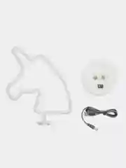 Горчичный светильник неоновый (USB в комплекте)