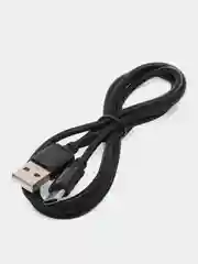 Черный кабель Type-c USB быстрая зарядка на андроид, 1 метр, для передачи данных, шнур для зарядки
