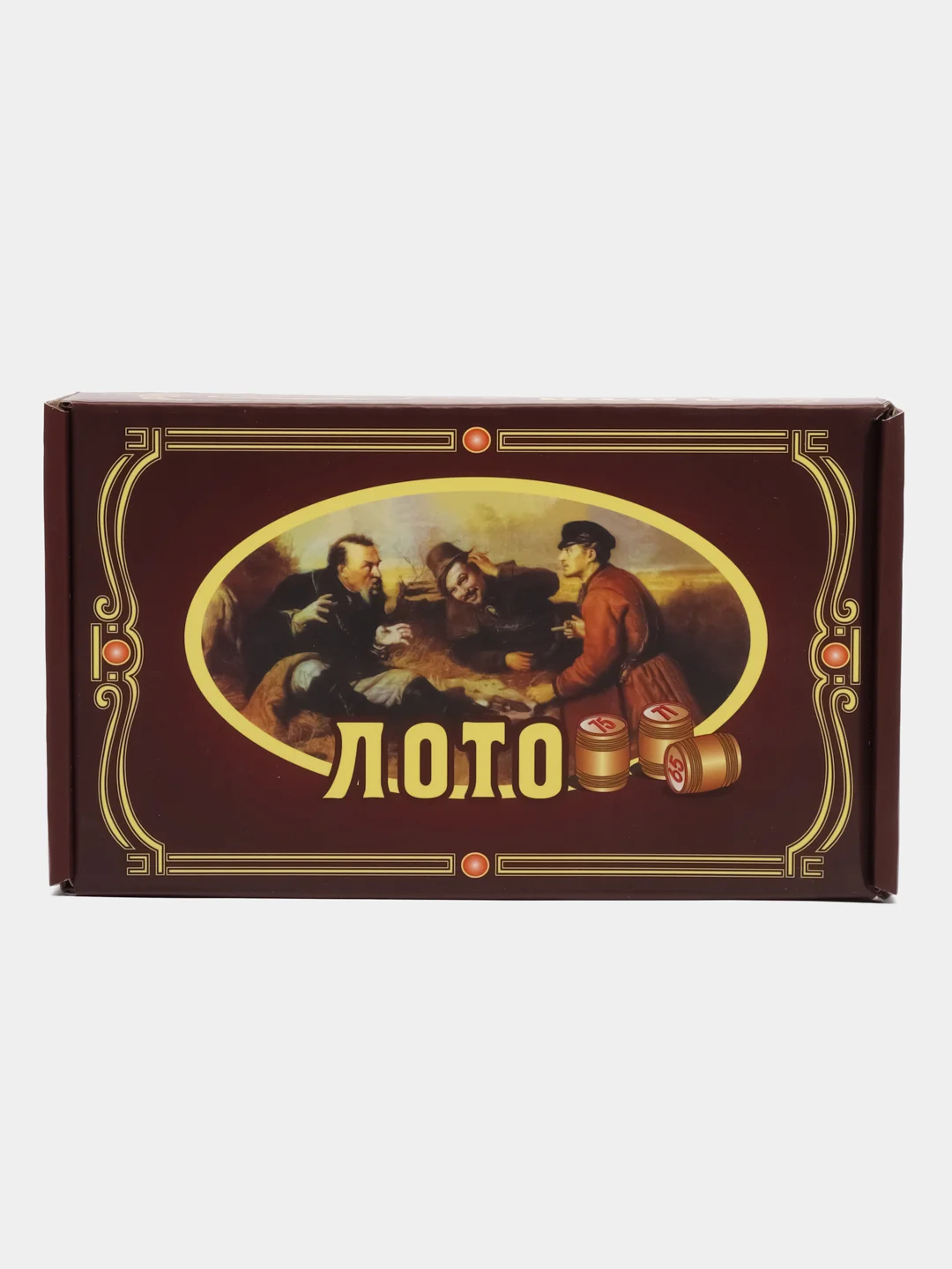 Багровый русское лото игра настольная с фишками