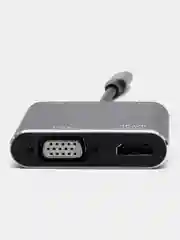 Переходник адаптер HUB 4 в 1 Type-c to HDMI 4K / USB 3.0 / PD 100W / VGA для MacBook